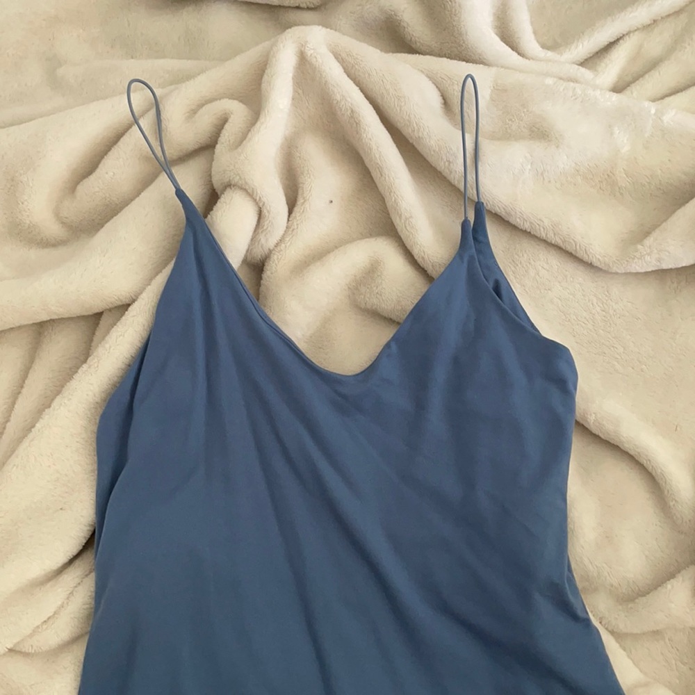 Blue bodysuit